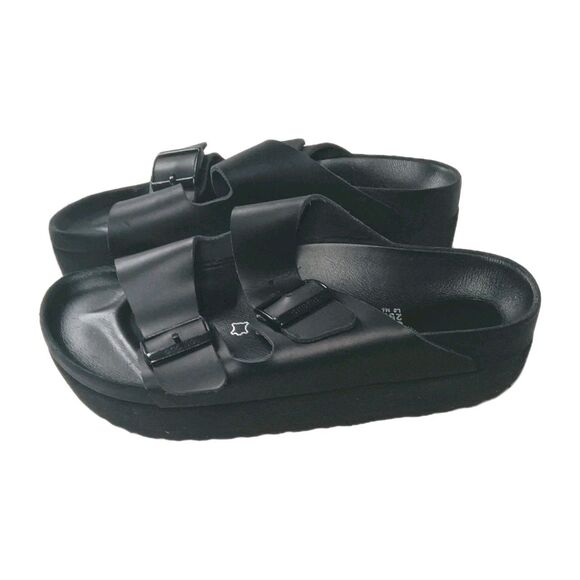 Birkenstock Arizona Papillio Flex Platform Sandals Women's Size 39 | US 8 Black - Picture 7 of 10